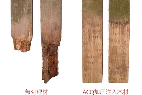 ACQ加圧注入木材